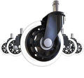 Office Chair Wheels for Carpet and Wood Floor Rubber Casters Wheels Replacement for Desk Chair Computer Gaming Chair