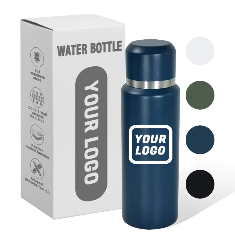 Wholesale 600ml Vacuum Insulated Water Bottle Stainless Steel Sport Outdoor Reusable Water Bottles Custom Support