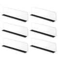 Hookei Source Factory L Shaped Plastic Supermarket Shelf Divider with Magnetic