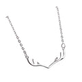 REETI New Arrivals Real 925 Sterling Silver Antler Necklaces Pendant Hot Sale Pure Silver Jewelry for Women
