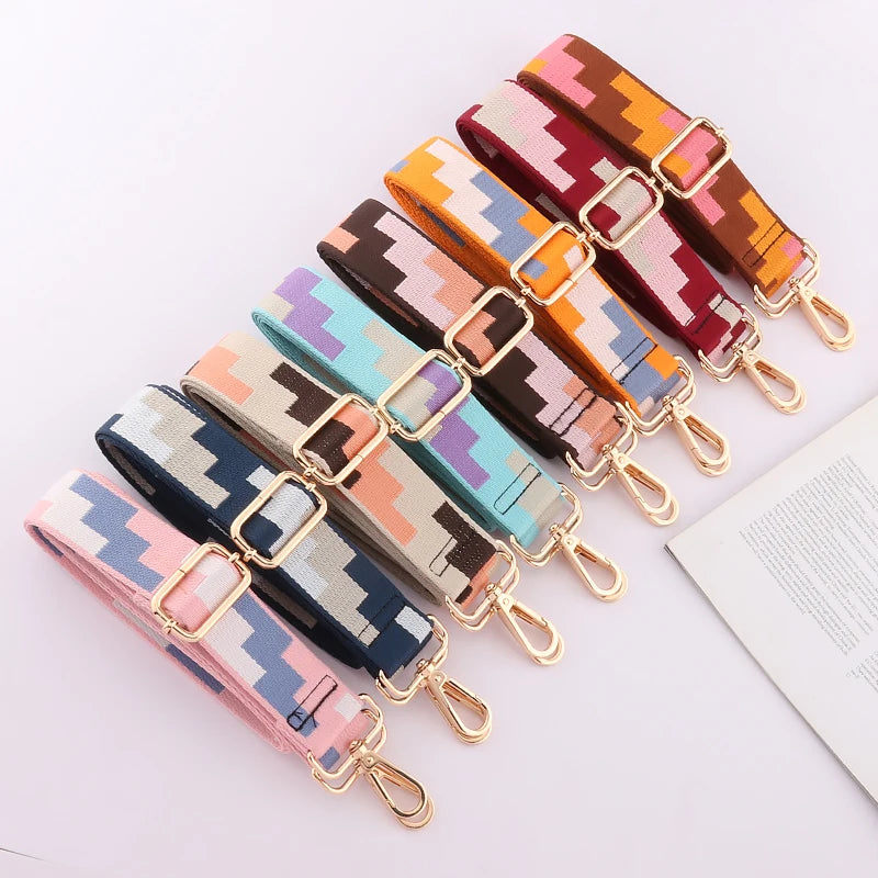 New Strap Bag Accessories Shoulder Messenger Bag Long Strap Printing Band Canvas Strap Bag Strap Shoulder Strap