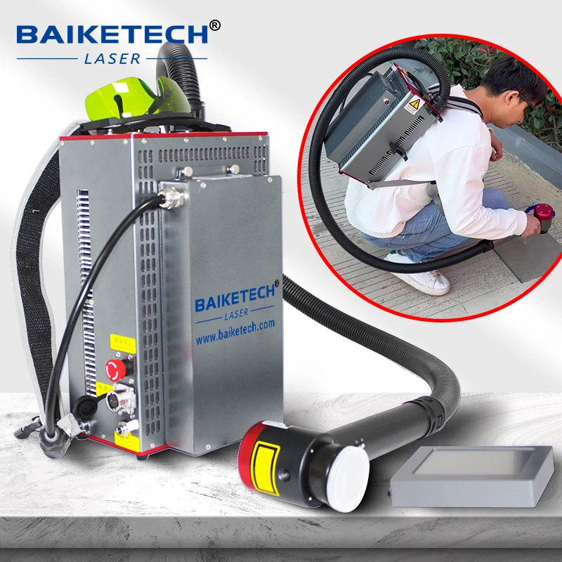 TH-FLC300MC-5 300W JPT Multimode Backpack Pulse Laser Cleaning Machine Paint Oil Rust Coating Removal Handheld Laser Cleaner
