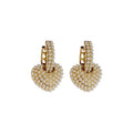 Korean Simple Design  Pearl  Earrings Statement Earrings Fashion Simple Personality Gold Plated Earrings