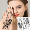 Wholesale Disposable 3D Waterproof Paper Lace Stickers Beauty Semi-Permanent Temporary Tattoo Henna Body Painting Art