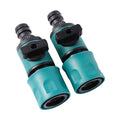 Plastic Garden Hose Quick Connect with Shut-off Valve Agriculture Garden Watering Prolong Hose Irrigation Pipe Fittings