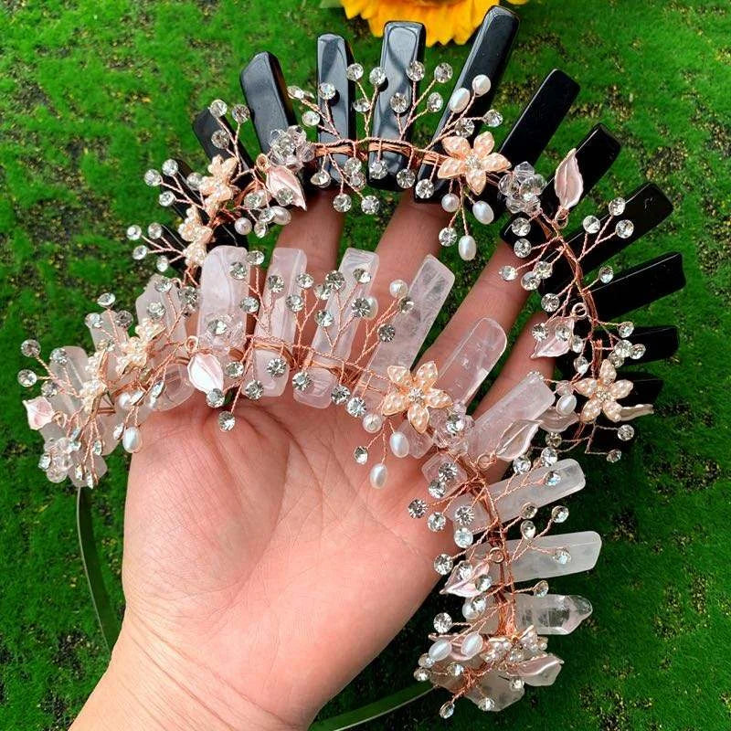 Wedding Accessories DIY Moon Crown Headpieces Hair Accessories for Women Wedding Bride Headwear Birthday Gift