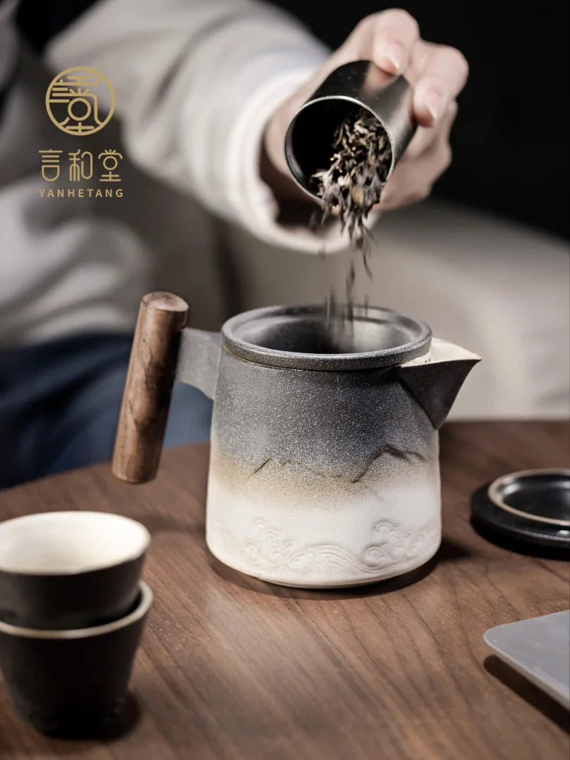 Travel Tea Set Portable Quick Cup Kung Fu Tea Set Simple Office One Pot Two Cups Ceramic Teapot