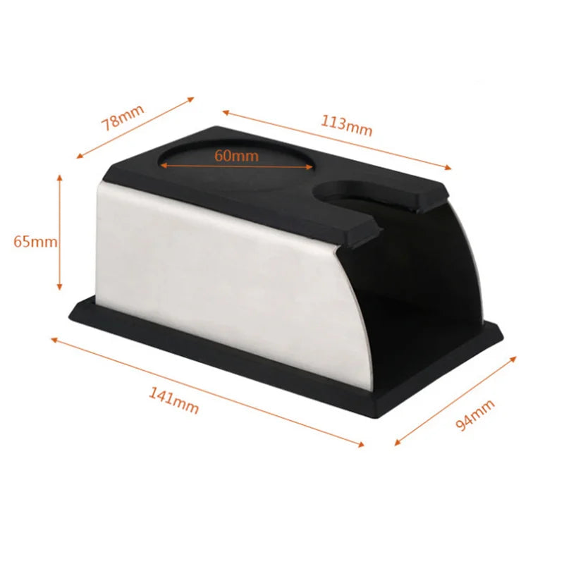 Top Seller Coffee Accessories Stainless Steel Coffee Tamper Mat Silicone Coffee Tamper Stand
