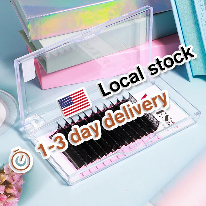 Private Label Soft Matte Black Volume Lash Trays C D Fluffy Cashmere Eyelash Extensions Individual Lash Supplier