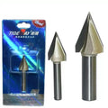 Tideway Professional Grade 1/2 1/4 Shank V Type Bevel 45 Degree and 60 Degree Trimming Engraving Chamfer Router Bit