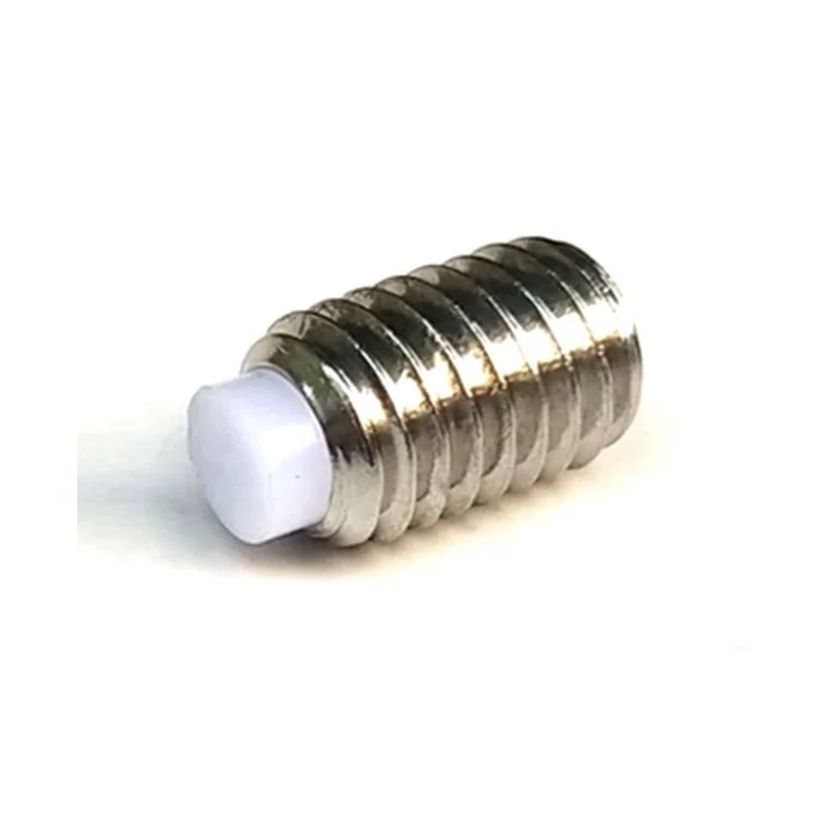 Silver Plated Plastic Nylon Tip Hex Socket Grub Screws POM Ball Head Plunger Pom Set Screw
