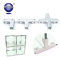 Aquarium Fish Tank Aluminum Alloy Zinc Plated Hanging Glass Clamp Building Showcase Glass Wall Holder Clip Cross Glass Panel
