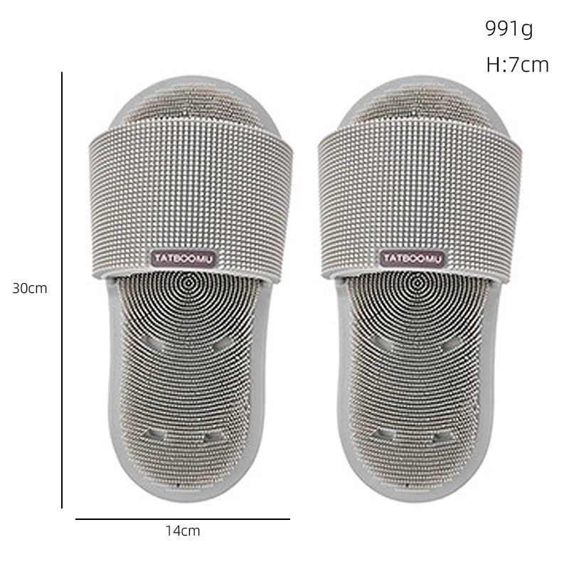 Feet Cleaner Washer Bathroom Foot Scrubber Spas Massage Exfoliating Cleaning Slipper Silicone Shower Foot Scrubber