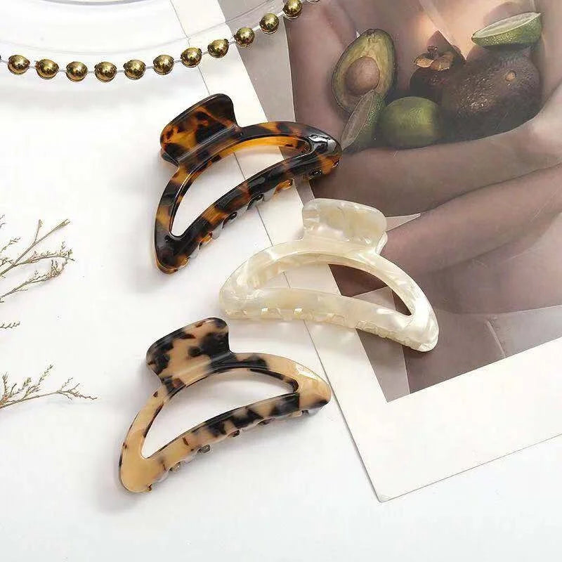 Factory Direct Sale Acrylic Hair Claw Woman Fashion Acetate Hair Clips Hair Claw Clip