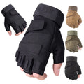 Men and Women Unisex Perforated Breathable Half Finger Motorcycle Gloves Fashion Fingerless Gloves