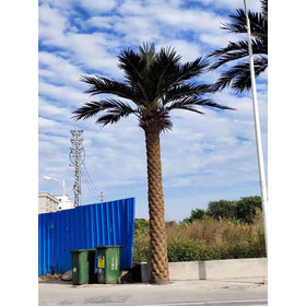 China Factory High Simulation Outdoor Large Fake Plant Indoor Artificial Date Palm Tree for Landscaping Hotel Garden Decoration
