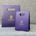 2026 Matte Laminate Die Cut Handle Jewelry Euro Tote Shoppers Premium Paper Gift Bags Small Shopping Gift Bag
