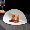 Ceramic Show Platter White Irregular Dinner Plate Steak Pasta Dessert Fruit Cold Dish Restaurant Serving Plates Party Dinnerware