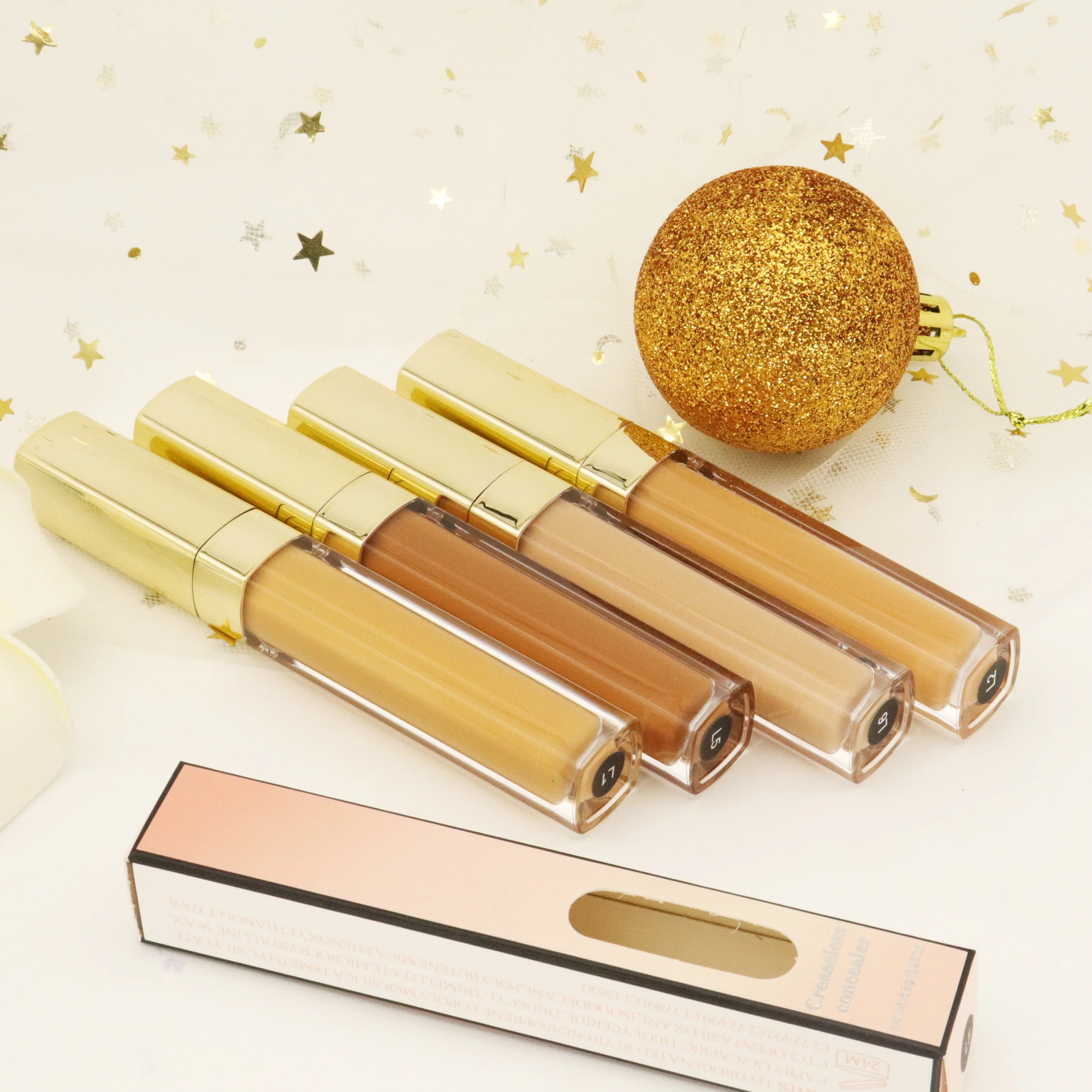 6 Colors Brown Liquid Concealer Makeup Matte Concealer Full Coverage Contour Private Label Concealer