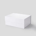 Custom Recyclable Material 2pcs White A5 Deep Magnetic Closure Presentation Gift Box