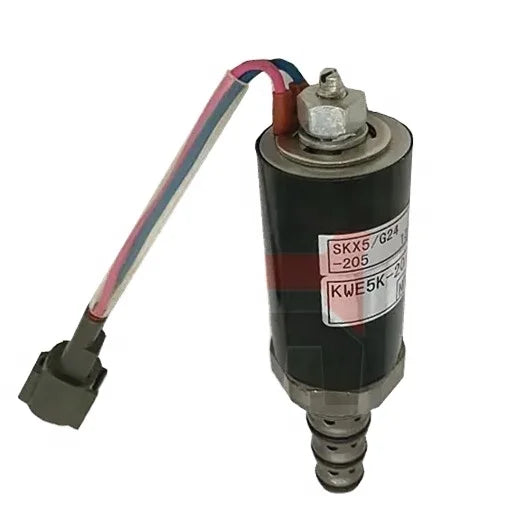 Excavator Electric Parts SK200-2 Hydraulic Safe Lock Solenoid Valve KDRDE5K-20 30C12A-111