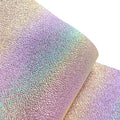 Rainbow Iridescent Metallic Embossed Vinyl Faux Leather Fabric Roll/Sheet Cotton Backing for Shoe/Bag/Decoration/Craft Sofa