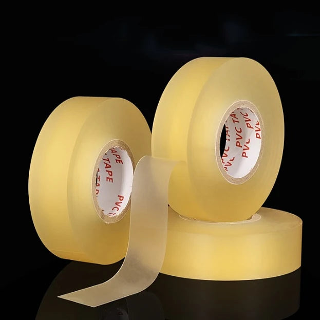 25MM X 25M Clear Poly Shin Pad Custom Logo High Quality Ice Hockey Pvc Clear Tape Soft Soccer Shin Guard Tape Hockey Tape