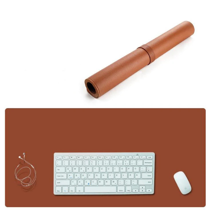 Custom Logo Water-Proof Easy Clean Modern Pvc Backing Non-Slip Leather XL  Durable Large Office Home Computer Mouse Pad Desk Mat
