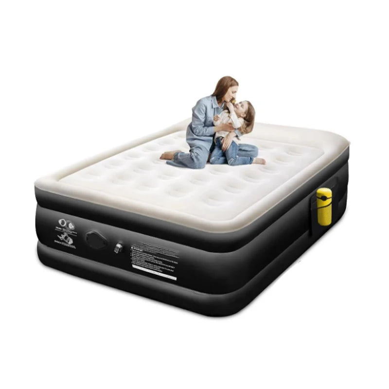 WOQI Twin air Bed With Built-in Pump Quick Inflation for Camping Home Portable Travel