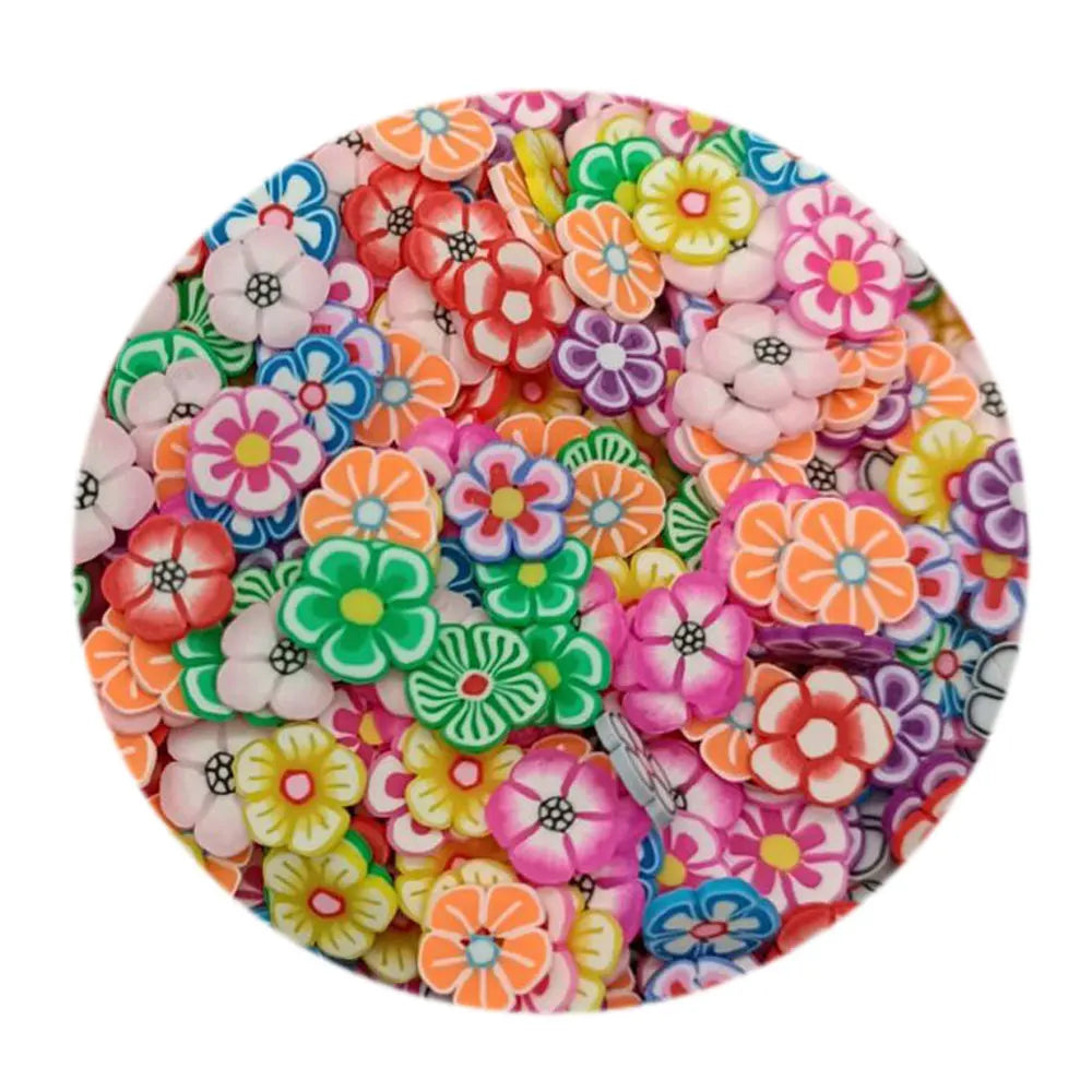 Random Mix Flower Slices 5mm Polymer Clay Sprinkles for DIY Crafts Confetti  Slime Filling Accessories