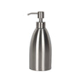 Refillable 500ml Double Hotel Soap Dispenser with Brushed Nickel Stainless Steel Pump for Hand Dish & Liquid Soaps Kitchen Use