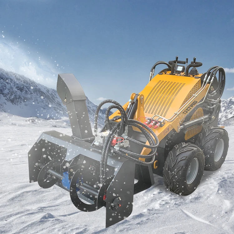 LTMG Small  Minicargadora  240kg 300kg Wheel Loader Skid Steer Mini Skid Steer Loader with Snow Blower