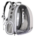 Solid Pattern Breathable Leather Pet Carrier Backpack Outdoor Bag with Zipper Closure and Two Side Ventilation Holes