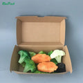 Kraft Color Large Clamshell Hamburger Box Takeaway Hot Dog Paper Packaging Burger Box