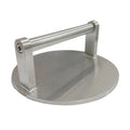 Heavy-Duty 5.9 Inch Stainless Steel Silver Round Grill Press for Making Burgers Bacon Paninis-Home BBQ Use