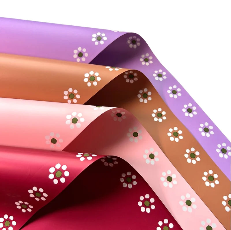 Hot Sale Bouquet Wrapping Paper Small Flower Double-sided Printing Designer Waterproof Gift Flower Paper Florist Supplies