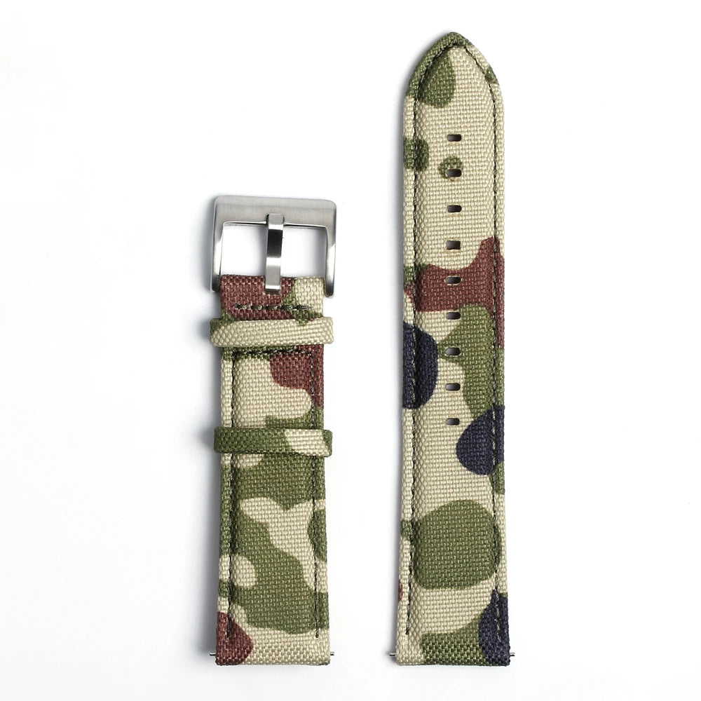 Sailcloth Cordura Leather Watch Strap Bands Luxury Watch Strap Sailcloth