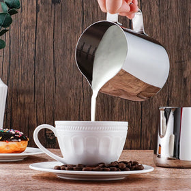 Wholesale Latte Coffee Frothing Jug 350/600ml Stainless Steel Espresso Barista Milk Pitcher