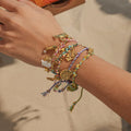 N&S High-End Luxury European American Style DIY Stainless Steel Jewelry Marine Woven Hand Rope Bracelet Fashion Charm