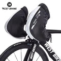 WEST BIKING Reflective Thermal Fleece Lining Bike Motorcycle Handlebar Cover Waterproof Winter Warm Bike Handlebar Gloves