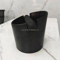 Espresso Coffee Knock Box with Shock-Absorbent  Base and  Removable Knock Bar