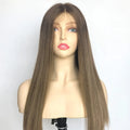 European Top Lace Kosher Shaitel Wig Straight Virgin Hair Cuticle Aligned Israel Lace Top Wig