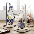 Ins Style Kitchen Home Desktop Suspension Hanging Wrought Iron Flower Vase Metal Art Decoration