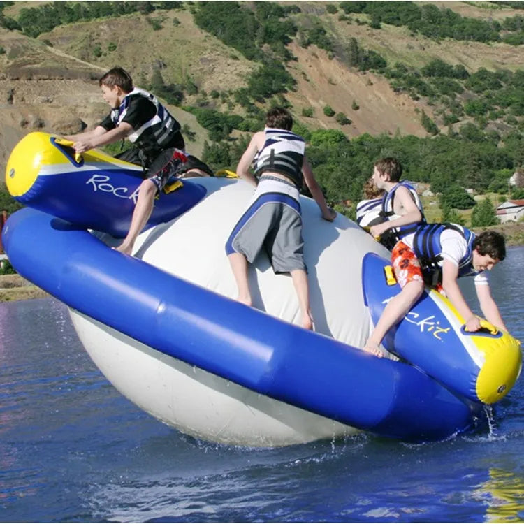 Water Park Equipment Inflatable Floating Saturn Rocker Gyro Island Toys
