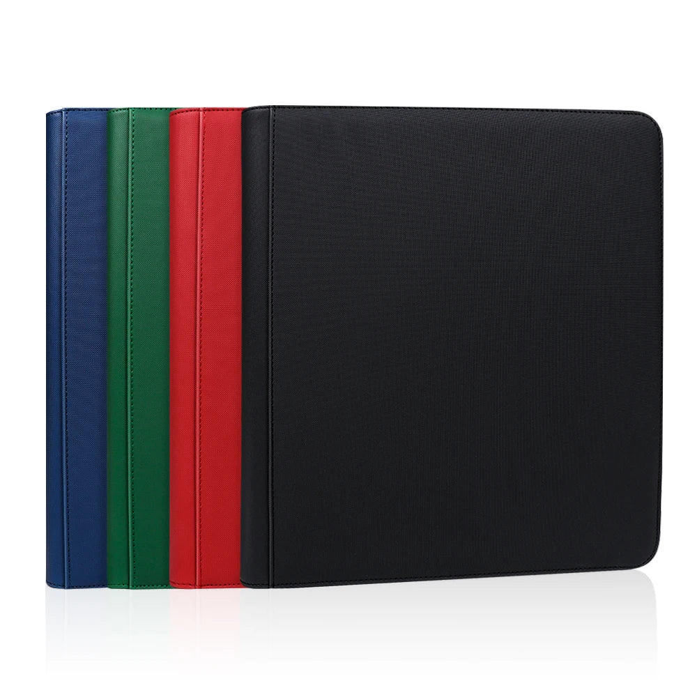 2024 Premium Xeno Texture Leather Photo Album Binder 12 PCS Per Box Zipper Card Cover 12 Pockets-New Premium Product