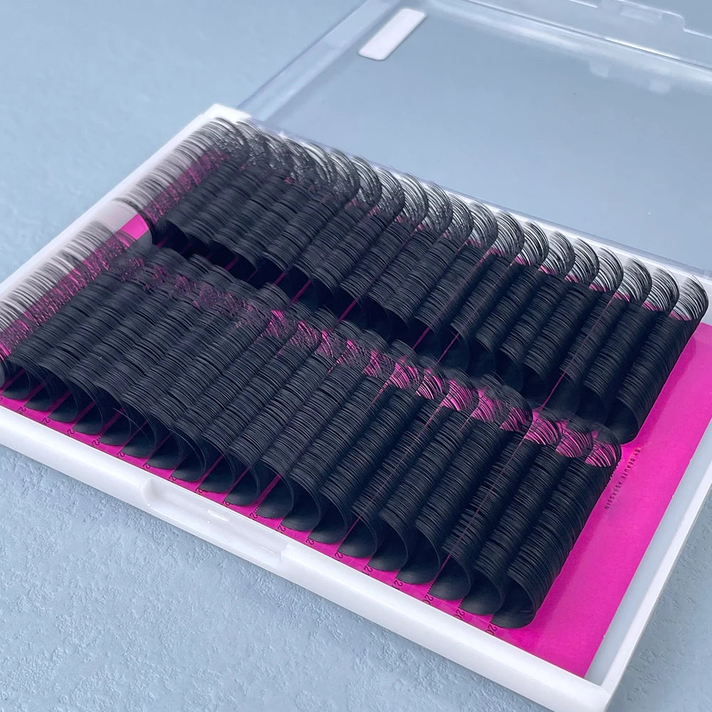 Custom Cashmere Dark Velvet Lash Tray Extensiones Matte Black Lash Trays Fluffy Soft Korean Lash Extensions Black Velvet
