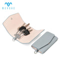 Custom Blue Genuine Leather Key Case Bag Holder Metal Keychain Designed Specifically for Women with Custom LOGO Key Wallets