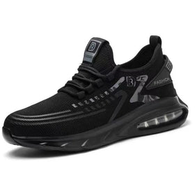 2022 New Style Flying Mesh Design Light Weight Sport Safety Shoes Breathable Work Boot Casual Trainers Steel Toe