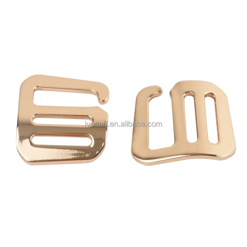 Backpack Webbing Accessories Webbing Buckle 20mm 25mm Aluminum Metal G Hook Buckle