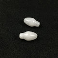Hongzhuo Fancy White Jade Handmade Flower Bud Stamen Pendant Necklace for Women Elegant Party Cocktail Short Chain Jewelry